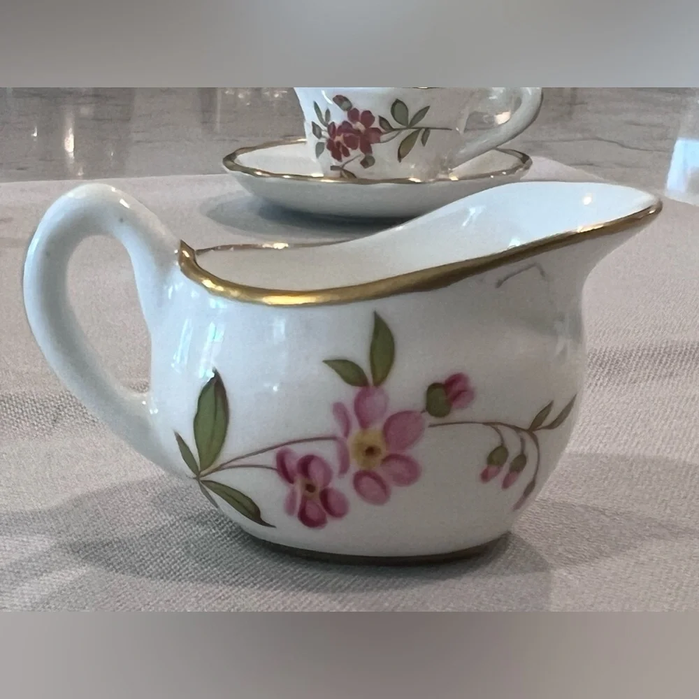 Hammersley Miniature tea set. Oakley miniature cup and saucer